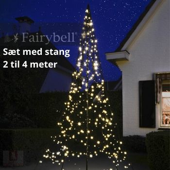 Fairybell LED julelys på stang