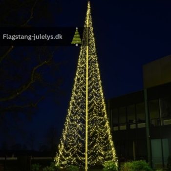 Julelys til 12 meter flagstang