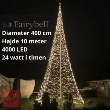 Julelys til 10 meter flagstang